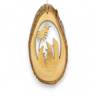 Three wise men Olivewood Bark Ornament