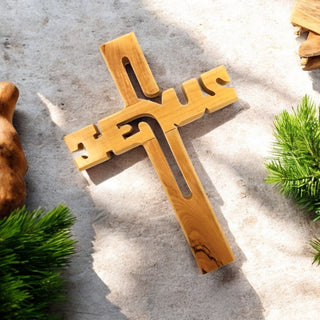 Olivewood JESUS Cross